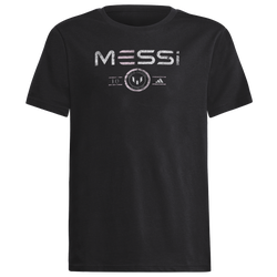 Boys' Grade School - adidas Heritage Messi T-Shirt - Black