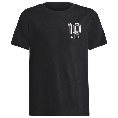 BOYS - adidas Heritage 10 Messi T-Shirt - Black/Pink