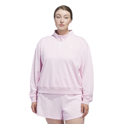 Women's - adidas Essentials Small Logo Qtr Zip Sweatshirt (PS) - 