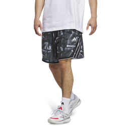 Men's - adidas Crazy Lite Allover Print Shorts - Black/White