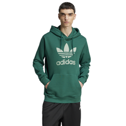 Men's - adidas Originals Trefoil Essentials Lifestyle Hoodie  - Collegiate Green