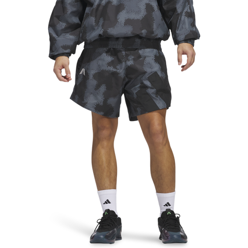 MENS - adidas Anthony Edwards All Over Print Shorts - Grey