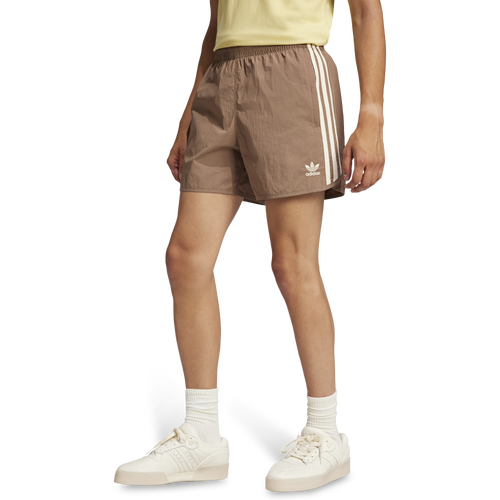 MENS - adidas Originals Sprinter Shorts - Trace Brown/Wonder White
