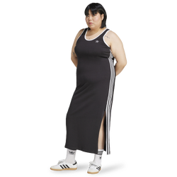 Women's - adidas Originals 3-Stripes Tank Dress Maxi (Plus Size) - Black