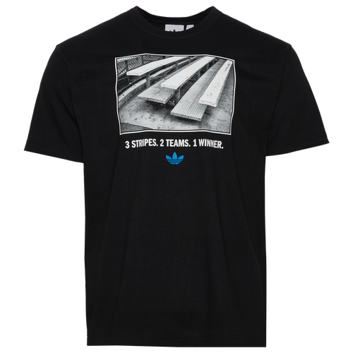 

adidas Originals Mens adidas Originals Bleacher T-Shirt - Mens Black Size L