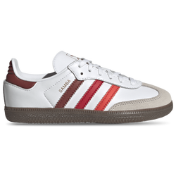 Boys' Preschool - adidas Originals Samba - White/Better Scarlet/Bright Red