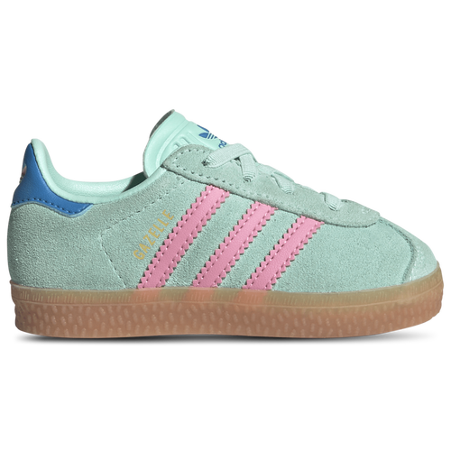 Adidas Originals Boys   Gazelle In Bright Blue/bliss Pink/clear Mint