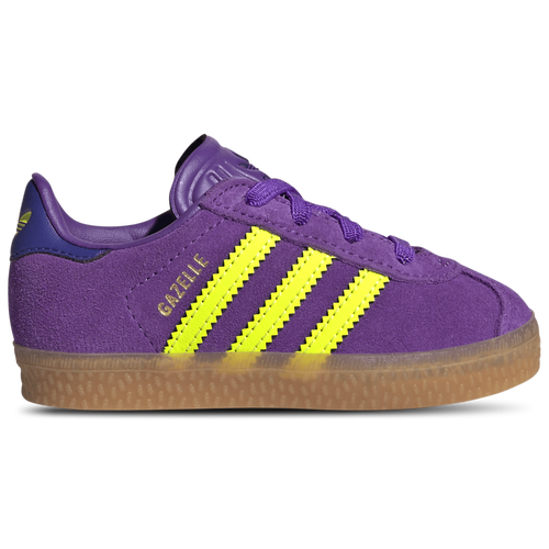 GIRLS - adidas Originals Gazelle  - Active Purple/Solar Yellow Collegiate
