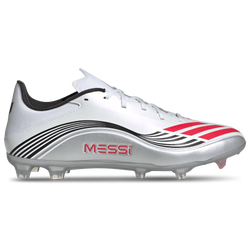Men's - adidas F50 Messi League FG/MG - White/Lucid Red