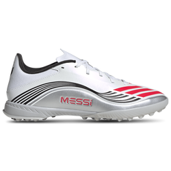 Men's - adidas F50 Messi League Turf - White/Lucid Red