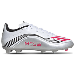 Boys' Grade School - adidas F50 Messi League F/MG - Ftwr White/Lucid Red