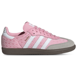 Girls' Grade School - adidas Originals Samba - Ftwr White/Light Pink/Gum