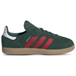 Boys' Preschool - adidas Originals Samba - Gum/Better Scarlet/Team Dark Green