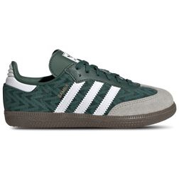adidas gazelle silver green womens Samba OG Grade School Lifestyle Shoes (Dark Green/Beige)