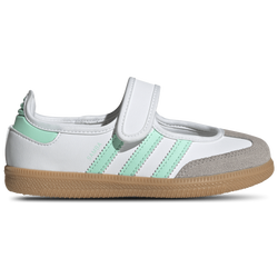 Girls' Preschool - adidas Originals Samba Jane - Ftwr White/Easy Green