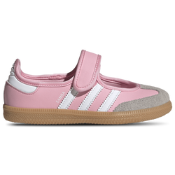 Girls' Preschool - adidas Originals Samba Jane - White/Light Pink/Gum