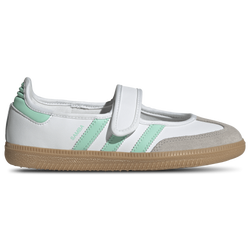 Girls' Grade School - adidas Originals Samba Jane - Ftwr White/Easy Green