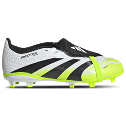 Boys' Grade School - adidas Predator League Fold-Over Tongue FG/MG - Ftwr White/Core Black