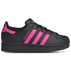 Girls' Grade School - adidas Originals Superstar II - Black/Pink