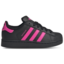 Girls' Preschool - adidas Originals Superstar II - Black/Pink