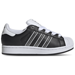 Boys' Grade School - adidas Originals Superstar II - Black/Matte Silver