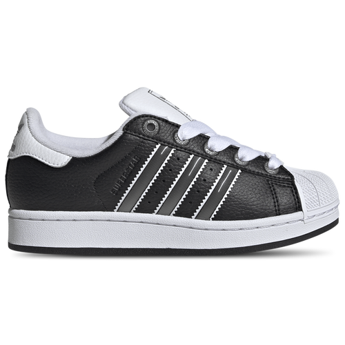 BOYS - adidas Originals Superstar II - Black/Matte Silver