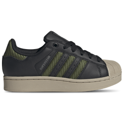 Boys' Grade School - adidas Originals Superstar II - Black/Olive