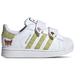 Boys' Toddler - adidas Originals x Disney Superstar II - White/Green