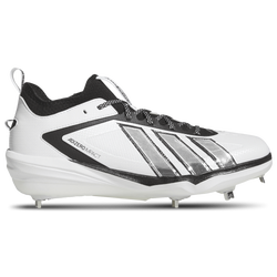 Men's - adidas Adizero Impact 3.0 BSB ART - Footwear White/Core Black/Silver Metallic
