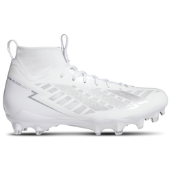 Men's - adidas adizero Impact II Mid Cut - White/White/Silver Metallic