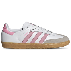 Girls' Grade School - adidas Originals Samba OG - White/Light Pink/Gum