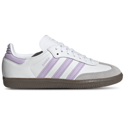 Boys' Grade School - adidas Originals Samba - White/Powder Plum