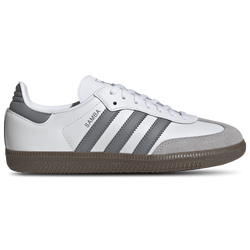 Boys' Grade School - adidas Originals Samba - White/Grey