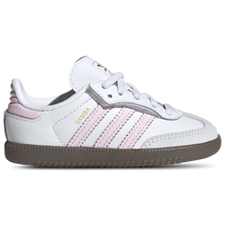 Boys' Toddler - adidas Originals Samba - White/Clear Pink