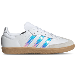 Girls' Grade School - adidas Originals Samba OG - White/Halo Blue
