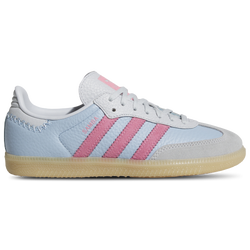 Girls' Grade School - adidas Originals Samba - Blue/Pink/Brown