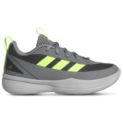Boys' Preschool - adidas Front Court - Grey Three/Lucid Lemon