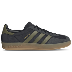 Men's - adidas Originals Gazelle Indoor - Black/Focus Olive