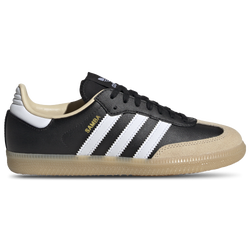 Boys' Grade School - adidas Originals Samba - White/Black/Beige