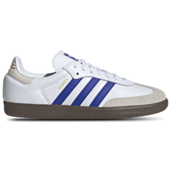 Men's - adidas Originals Samba  - White/Lucid Blue