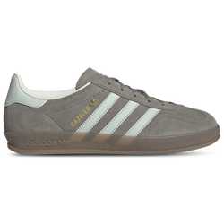 Women's - adidas Originals Gazelle Indoor - Silver Pebble/Linen Green/Gum