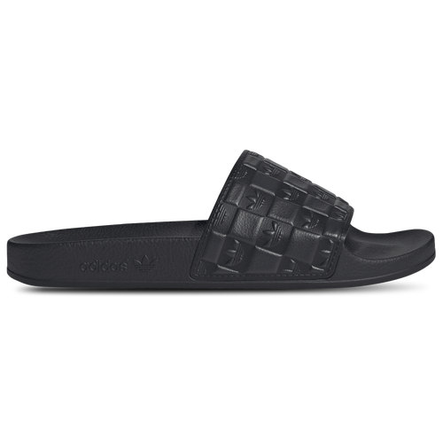 MENS - adidas Originals Adilette Slides - Black/Carbon