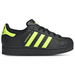 Boys' Grade School - adidas Originals Superstar II - Black/Signal Green