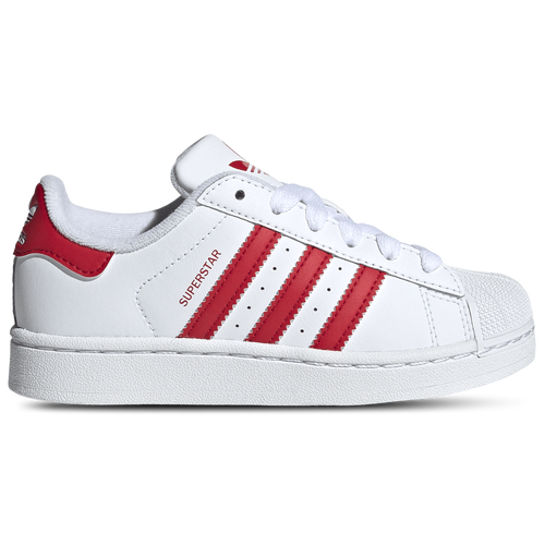 BOYS - adidas Originals Superstar II - White/Better Scarlet