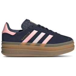 Girls' Grade School - adidas Originals Gazelle Bold - Night Indigo/Pink