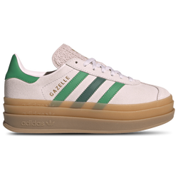 Girls' Grade School - adidas Originals Gazelle Bold - Almost Pink/Court Green