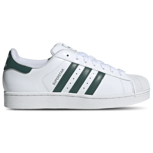 MENS - adidas Originals Superstar II - White/Collegiate Green