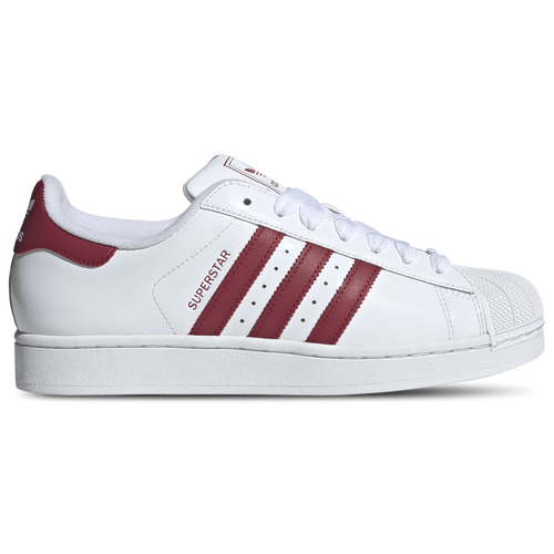 MENS - adidas Originals Superstar II Patent - White/Team Victory Red