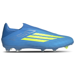 Men's - adidas F50 League Laceless FG - Team Solar Yellow/Lucid Aquamarine/Lucid Ray Blue