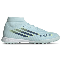 Women's - adidas F50 Sparkfusion League Turf - Almost Blue/Hi Res Yellow/Dusky Petrol